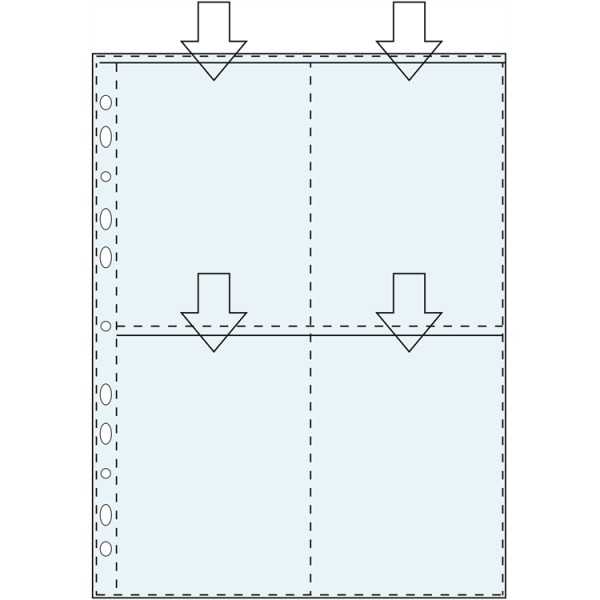 Valokuvatasku 10X15A4 PP 4 taskua/10