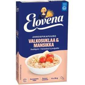 Annospuuro Elovena valkosuklaa-mansikka
