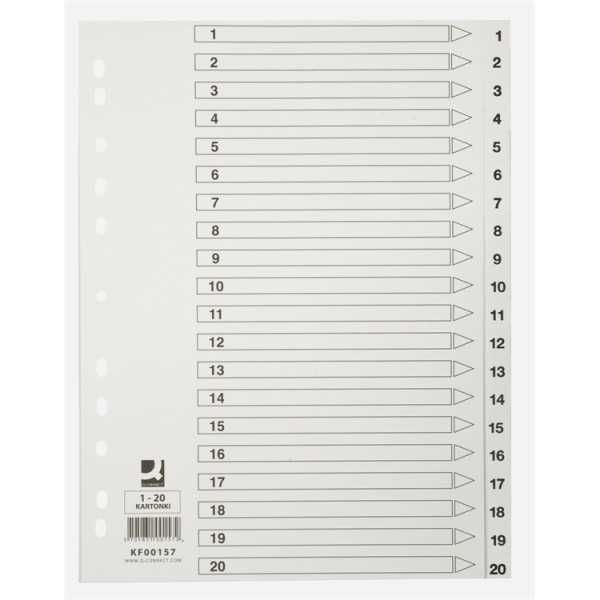 Hakemisto Q-ConnectA4 1-20 kartonki val