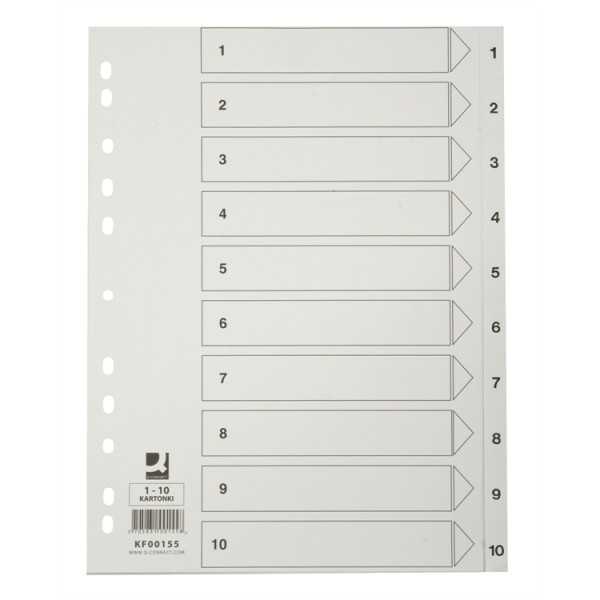 Hakemisto Q-ConnectA4 1-10 kartonki val