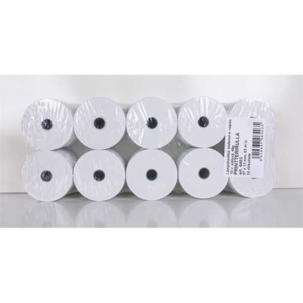 Lämpöpaperirulla 57x66/13mm 63m BPA