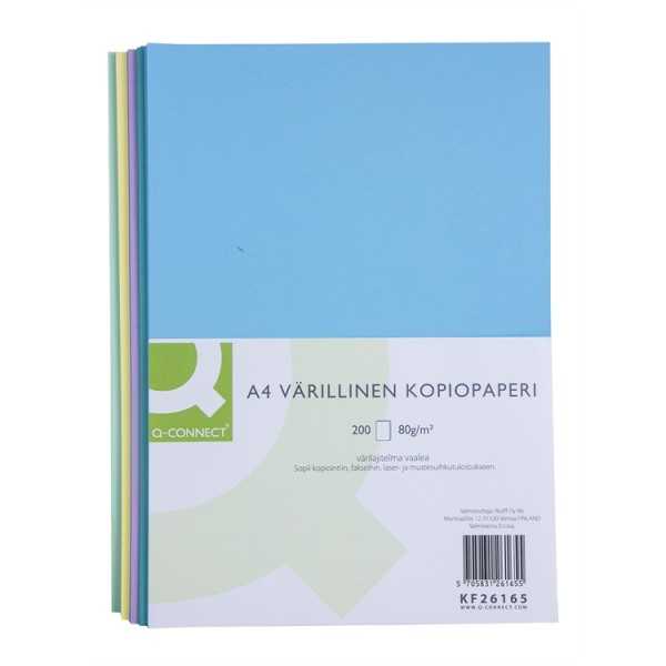 Kopiopap Q-Connect A4 80g värilaj.va/200