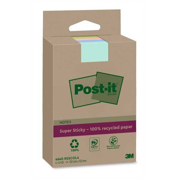 Post-it Super StickyEko viiv. 102x152/4
