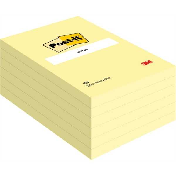 Viestilappu Post-it659 102X152mm keltai