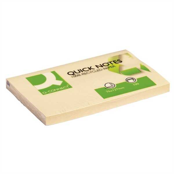 Viestilappu Q-Connect Eko 76X127mm kelt