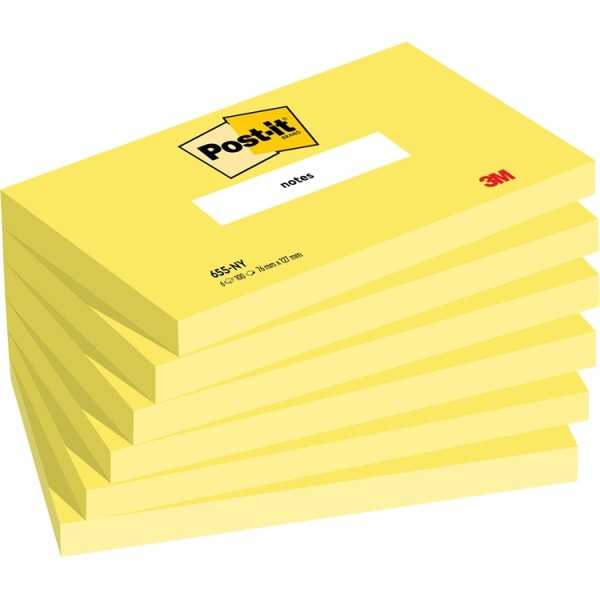 Viestilappu Post-it655 76X127 neonkel/6