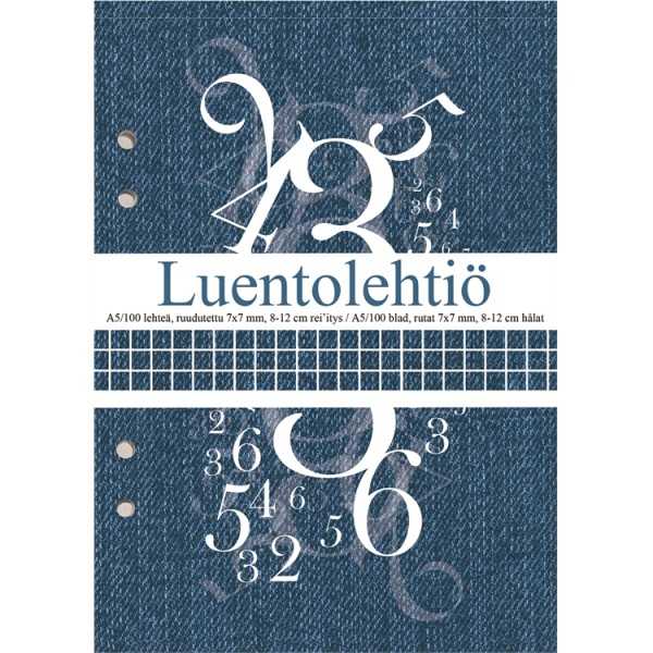 Luentolehtiö A5/1007X7 LS 8-12 reijitys
