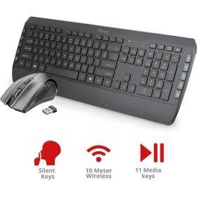 Trust Tecla-2 Silent langaton hiiri ja näppäimistö