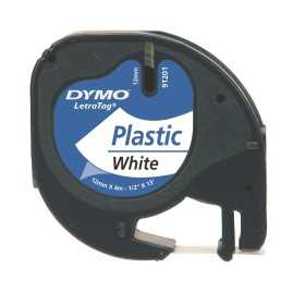 Teippi Dymo Letratag91221 12mm valk/mu