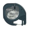 Teippi Dymo Letratag91228 12mm hopea/mu
