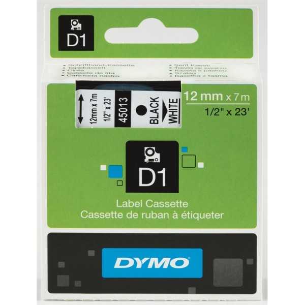 Tarrakasetti Dymo 45013 12mm val/musta