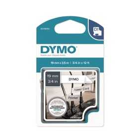 Tarrakasetti Dymo D1nylon 19mm valk/mu