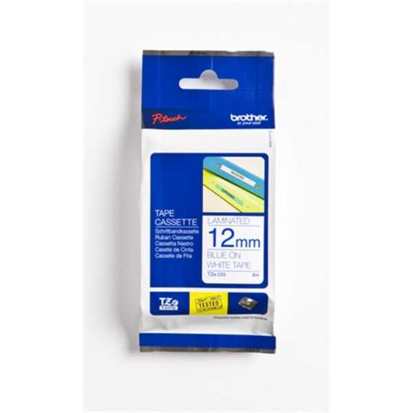 Tarrakasetti BrotherTZe233 12mm val/sin
