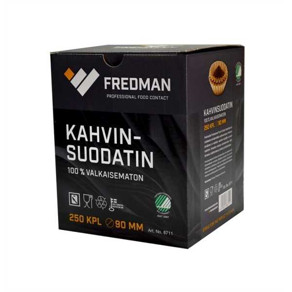 Suodatinpaperi Fredman 90 mm ruskea/250