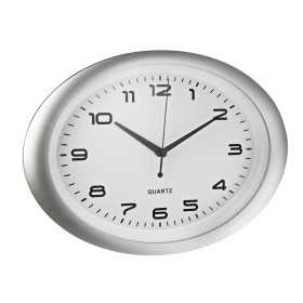 Seinäkello ALCO 186ovaali 40 cm hopea