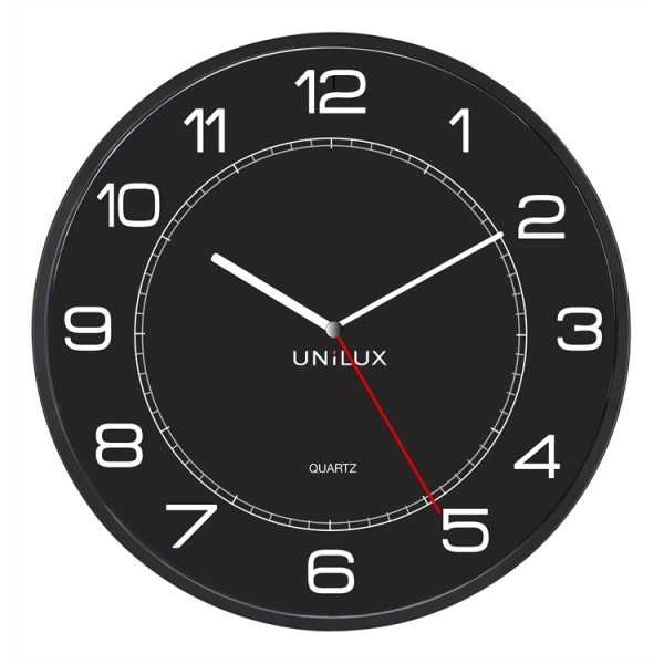 Seinäkello Unilux Mega 57,5 cm musta
