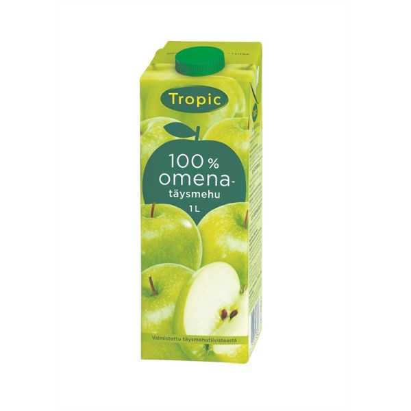 Täysmehu Tropic omena 100% 1l
