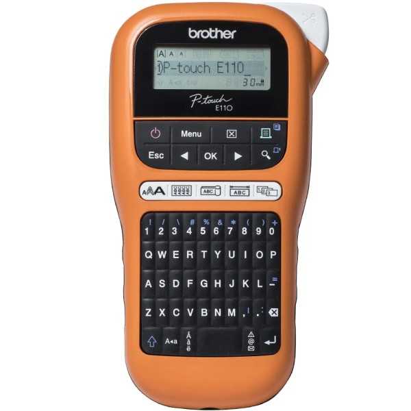 Brother P-Touch E110VP tarratulostin