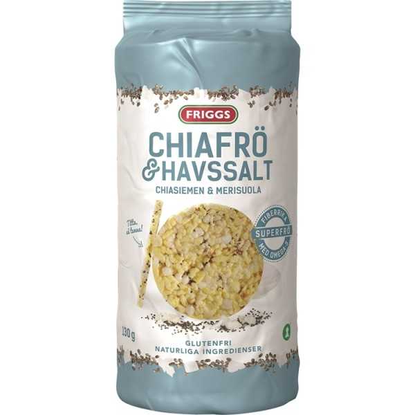 Maissikakku Friggs chia&merisuola 130g