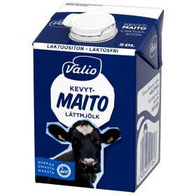 Kevytmaito Valio laktoositon UHT 0.5 L