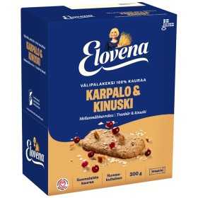 Välipalakeksi Elovena kar-kinuski 30g/10