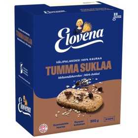 Välipalakeksi Elovena tum. suklaa 30g/10