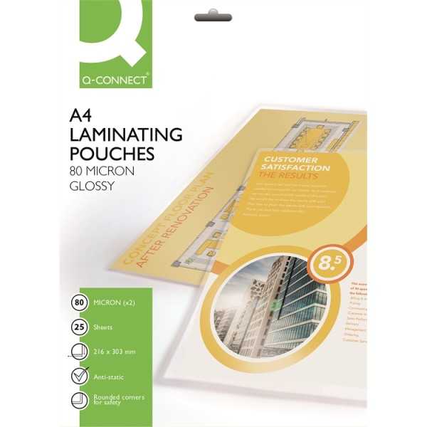Laminointitasku Q-Connect A4 80mic/25