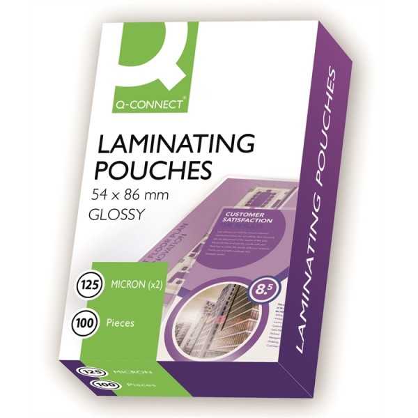 Laminointitasku Q-Conne 54X86 125mic/100