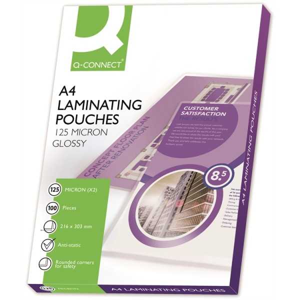 Laminointitasku Q-Connect A4 125mic/100