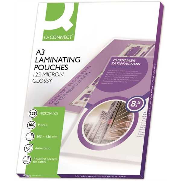 Laminointitasku Q-Connect A3 125mic/100