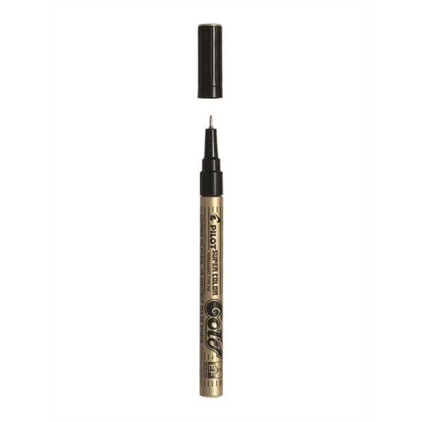 Maalikynä Pilot Super Color EF kulta