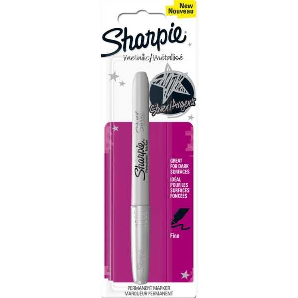 Maalikynä Sharpie Metallic F hopea