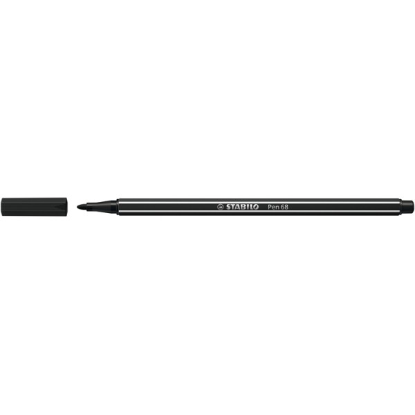 Kuitukärkikynä STABILO Pen 68 1,0 musta