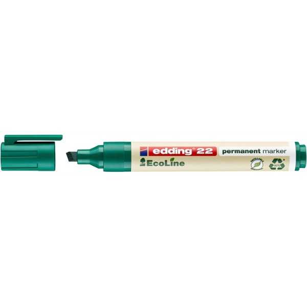 Huopakynä Edding 22Ecoline 1-5mm vihreä
