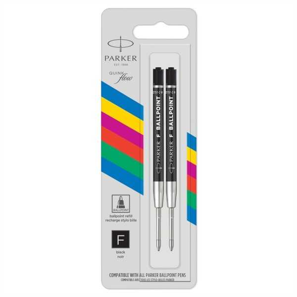Säiliö Parker Quinkflow F musta 2kpl