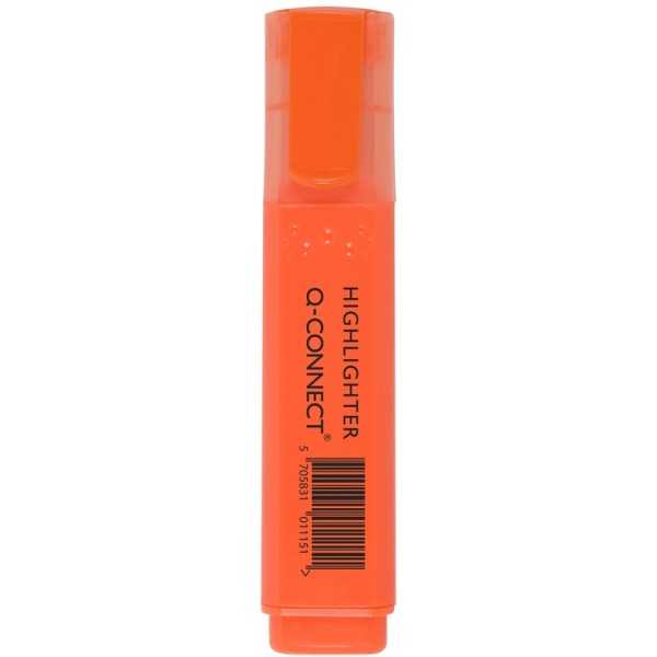 Korostuskynä Q-Connect leveä oranssi