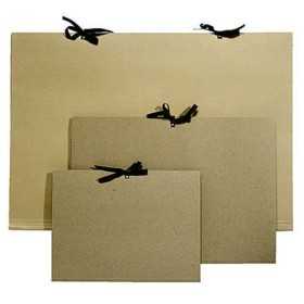 Piirustussalkku A2 nauhasuljenta ruskea