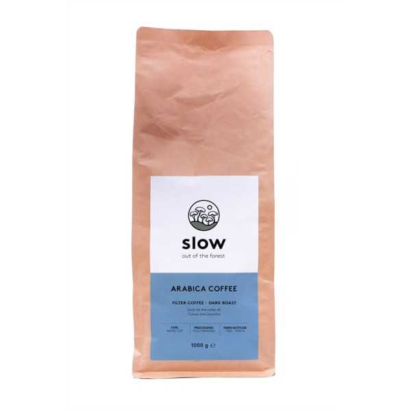 Kahvi Slow tummapaahto papu 1 kg