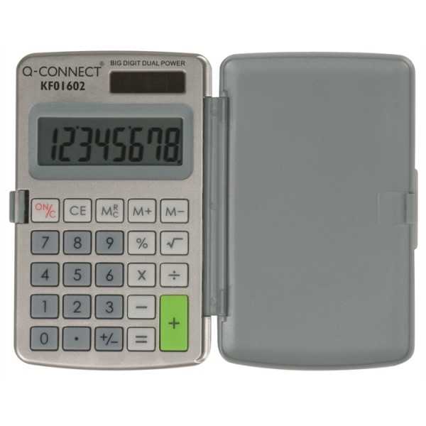 Nelilaskin Q-Connect8-nro lompakko