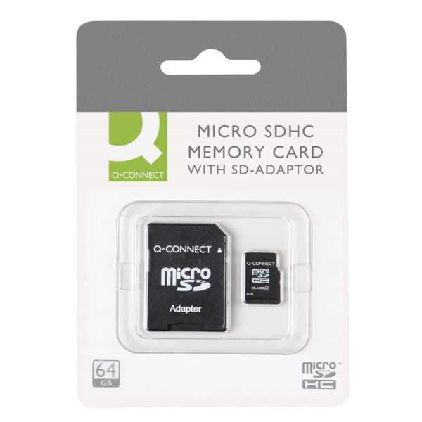 Muistikortti Q-Connect Micro SDHC 64 GB