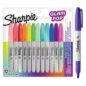 Merkkauskynä SharpieF Glam Pop blis /12
