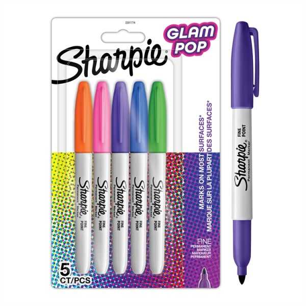Merkkauskynä SharpieF Glam Pop blis /5