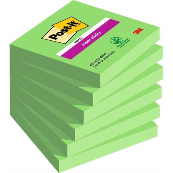 Viestilappu Super Sticky vihreä 76x76