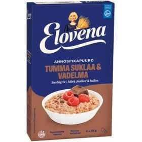 Annospuuro Elovena tummasuklaa-vadelma