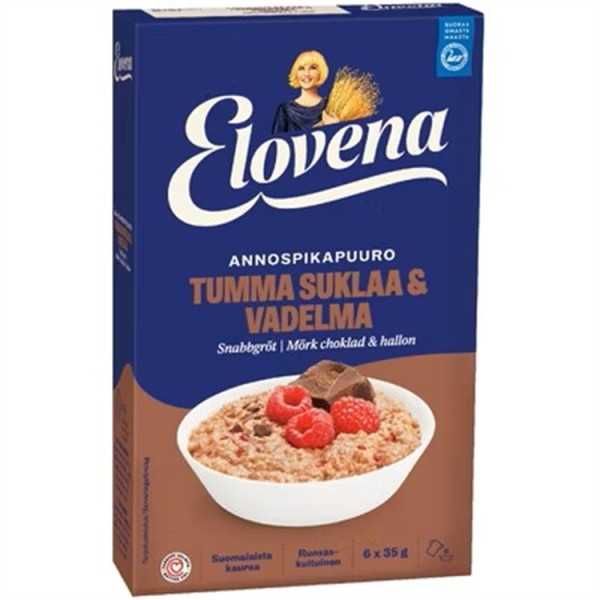 Annospuuro Elovena tummasuklaa-vadelma