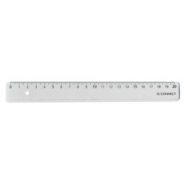 Viivain Q-Connect Economy 20 cm