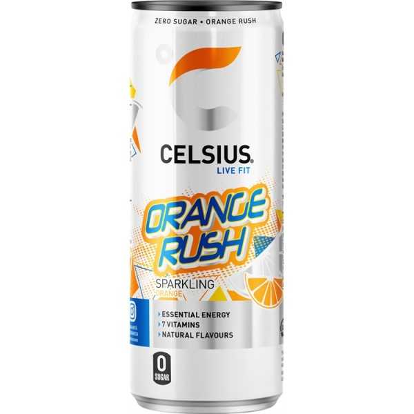 Energiajuoma CelsiusOrange Rush 335ML