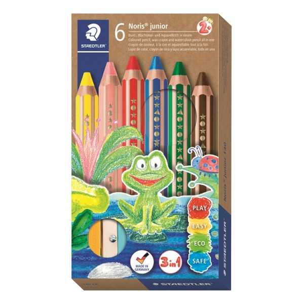 Puuvärikynä 6kpl Staedtler Noris junior