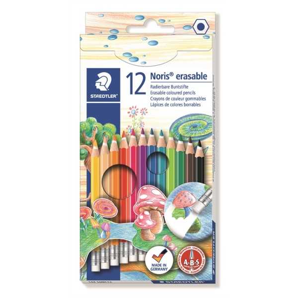 Puuvärikynä pyyhittävä 12kpl Staedtler N