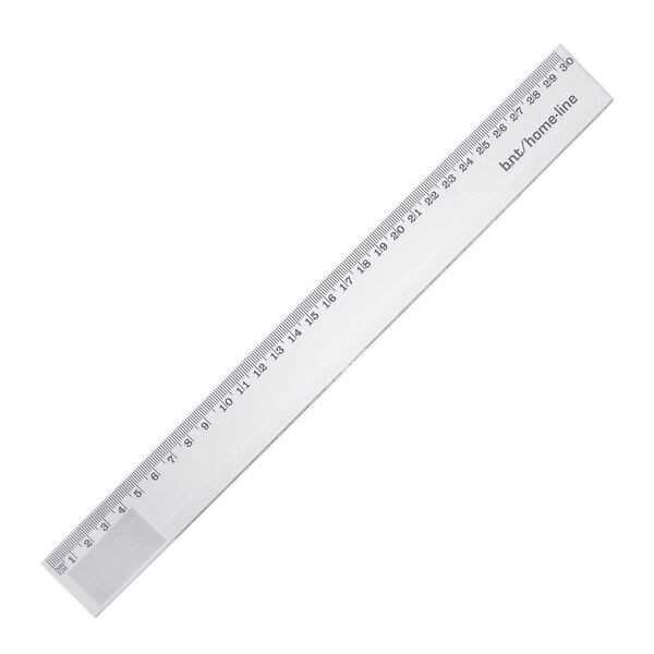 Läpinäkyvä viivain 30 cm